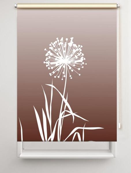 Rollo Allium 24 coffee, Rollo, Motivrollo, Rollo mit Druck, Fotorollo, bedrucktes Rollo, Fensterrollo,verdunkelndes Rollo, Sonnenschutz